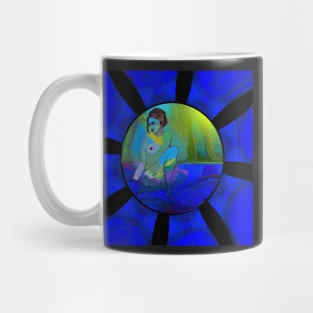 Blue Nude Bubble Mug
